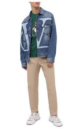 Мужская хлопковая футболка POLO RALPH LAUREN зеленого цвета по цене 7640 руб., арт. 710803488 | Фото 2 Мужская хлопковая футболка POLO RALPH LAUREN зеленого цвета, арт. 710803488 | Фото 2