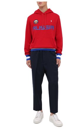 Мужской хлопковое худи POLO RALPH LAUREN красного цвета по цене 19200 руб., арт. 710800444 | Фото 2 Мужской хлопковое худи POLO RALPH LAUREN красного цвета, арт. 710800444 | Фото 2