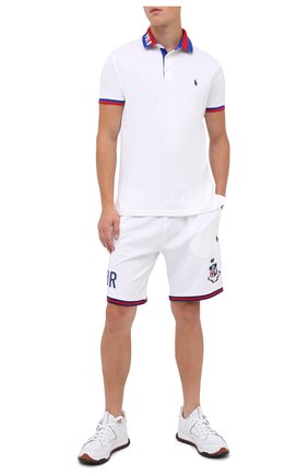 Мужское хлопковое поло POLO RALPH LAUREN белого цвета по цене 14150 руб., арт. 710800380 | Фото 2 Мужское хлопковое поло POLO RALPH LAUREN белого цвета, арт. 710800380 | Фото 2