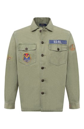 Мужская хлопковая рубашка POLO RALPH LAUREN хаки цвета по цене 39950 руб., арт. 710798081/4805 | Фото 1 Мужская хлопковая рубашка POLO RALPH LAUREN хаки цвета, арт. 710798081/4805 | Фото 1