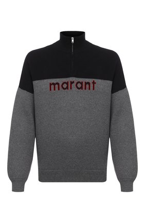 Мужской свитер ISABEL MARANT серого цвета по цене 39950 руб., арт. PU1439-20A052H/VALLEY | Фото 1 Мужской свитер ISABEL MARANT серого цвета, арт. PU1439-20A052H/VALLEY | Фото 1