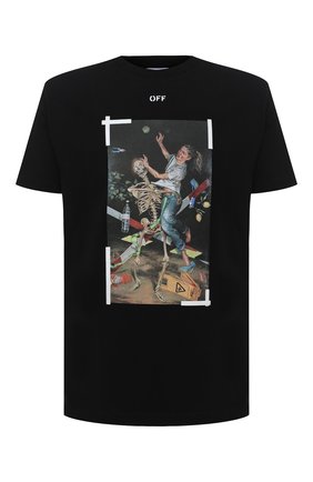 Мужская хлопковая футболка OFF-WHITE черного цвета по цене 25350 руб., арт. 0MAA027F20FAB0171001 | Фото 1 Мужская хлопковая футболка OFF-WHITE черного цвета, арт. 0MAA027F20FAB0171001 | Фото 1