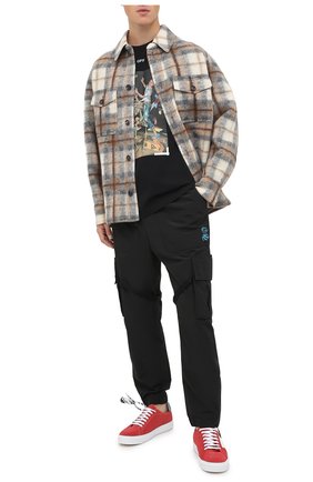 Мужская хлопковая футболка OFF-WHITE черного цвета по цене 25350 руб., арт. 0MAA027F20FAB0171001 | Фото 2 Мужская хлопковая футболка OFF-WHITE черного цвета, арт. 0MAA027F20FAB0171001 | Фото 2