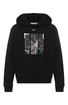 Мужской хлопковое худи OFF-WHITE черного цвета по цене 42650 руб., арт. 0MBB034F20FLE0111001 | Фото 1 Мужской хлопковое худи OFF-WHITE черного цвета, арт. 0MBB034F20FLE0111001 | Фото 1