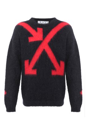Мужской свитер OFF-WHITE серого цвета по цене 89950 руб., арт. 0MHA036E20KNI0020725 | Фото 1 Мужской свитер OFF-WHITE серого цвета, арт. 0MHA036E20KNI0020725 | Фото 1