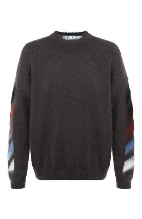 Мужской свитер OFF-WHITE серого цвета по цене 99500 руб., арт. 0MHA036F20KNI0010987 | Фото 1 Мужской свитер OFF-WHITE серого цвета, арт. 0MHA036F20KNI0010987 | Фото 1