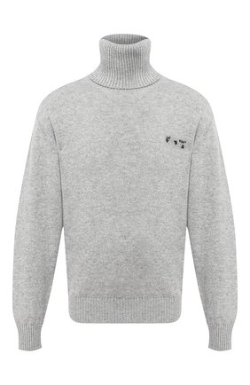 Мужской кашемировый свитер OFF-WHITE серого цвета по цене 79950 руб., арт. 0MHF018F20KNI0010910 | Фото 1 Мужской кашемировый свитер OFF-WHITE серого цвета, арт. 0MHF018F20KNI0010910 | Фото 1