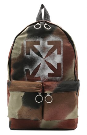 Мужской текстильный рюкзак OFF-WHITE хаки цвета по цене 45100 руб., арт. 0MNB003E20FAB0036060 | Фото 1 Мужской текстильный рюкзак OFF-WHITE хаки цвета, арт. 0MNB003E20FAB0036060 | Фото 1