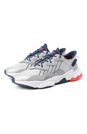 Мужские комбинированные кроссовки ozweego ADIDAS ORIGINALS серебряного цвета по цене 10030 руб., арт. FV9650 | Фото 1 Мужские комбинированные кроссовки ozweego ADIDAS ORIGINALS серебряного цвета, арт. FV9650 | Фото 1