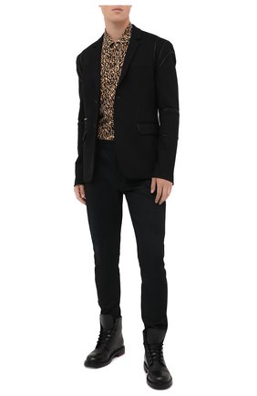 Мужской пиджак из вискозы и хлопка PHILIPP PLEIN черного цвета по цене 182700 руб., арт. F20C MRF1274 PTE003N | Фото 2 Мужской пиджак из вискозы и хлопка PHILIPP PLEIN черного цвета, арт. F20C MRF1274 PTE003N | Фото 2