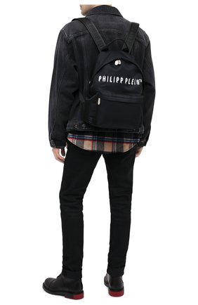 Мужской текстильный рюкзак PHILIPP PLEIN черного цвета по цене 104190 руб., арт. F20A MBA0960 PLE111N | Фото 2 Мужской текстильный рюкзак PHILIPP PLEIN черного цвета, арт. F20A MBA0960 PLE111N | Фото 2