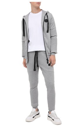 Мужской хлопковые джоггеры PHILIPP PLEIN серого цвета по цене 57420 руб., арт. F20C MJT1653 PJO002N | Фото 2 Мужской хлопковые джоггеры PHILIPP PLEIN серого цвета, арт. F20C MJT1653 PJO002N | Фото 2