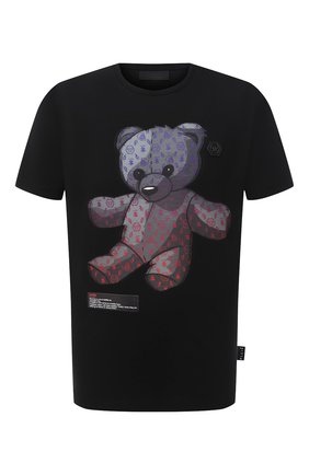 Мужская хлопковая футболка PHILIPP PLEIN черного цвета по цене 44370 руб., арт. F20C MTK4763 PJY002N | Фото 1 Мужская хлопковая футболка PHILIPP PLEIN черного цвета, арт. F20C MTK4763 PJY002N | Фото 1