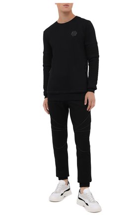 Мужской хлопковый свитшот PHILIPP PLEIN черного цвета по цене 67860 руб., арт. F20C MJO0708 PJO002N | Фото 2 Мужской хлопковый свитшот PHILIPP PLEIN черного цвета, арт. F20C MJO0708 PJO002N | Фото 2