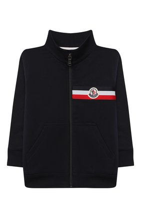 Детский комплект из толстовки и брюк MONCLER темно-синего цвета по цене 23100 руб., арт. F2-951-8M723-20-80996 | Фото 2 Детский комплект из толстовки и брюк MONCLER темно-синего цвета, арт. F2-951-8M723-20-80996 | Фото 2