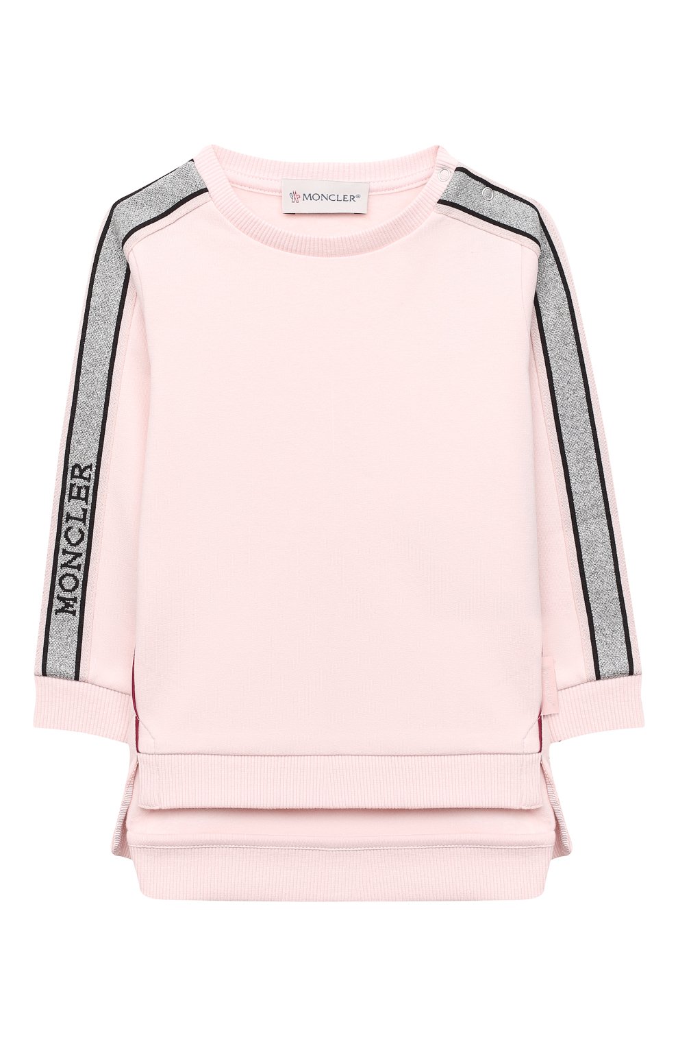 Детский комплект из свитшота и брюк MONCLER светло-розового цвета по цене 23100 руб., арт. F2-951-8M726-10-809EH | Фото 2 Детский комплект из свитшота и брюк MONCLER светло-розового цвета, арт. F2-951-8M726-10-809EH | Фото 2