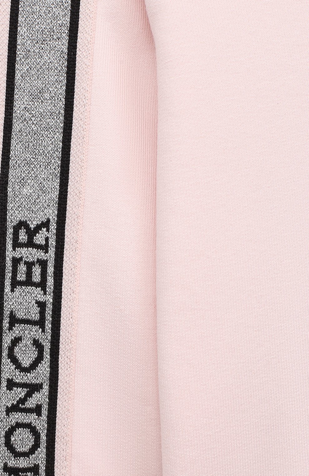 Детский комплект из свитшота и брюк MONCLER светло-розового цвета по цене 23100 руб., арт. F2-951-8M726-10-809EH | Фото 4 Детский комплект из свитшота и брюк MONCLER светло-розового цвета, арт. F2-951-8M726-10-809EH | Фото 4