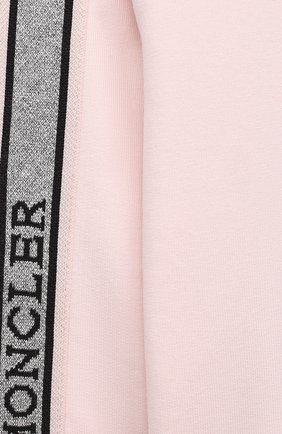 Детский комплект из свитшота и брюк MONCLER светло-розового цвета по цене 23100 руб., арт. F2-951-8M726-10-809EH | Фото 4 Детский комплект из свитшота и брюк MONCLER светло-розового цвета, арт. F2-951-8M726-10-809EH | Фото 4