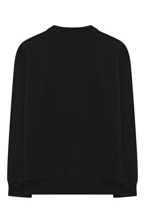Детский хлопковый свитшот BALMAIN черного цвета по цене 27000 руб., арт. 6N4040/NE060/4-10 | Фото 2 Детский хлопковый свитшот BALMAIN черного цвета, арт. 6N4040/NE060/4-10 | Фото 2