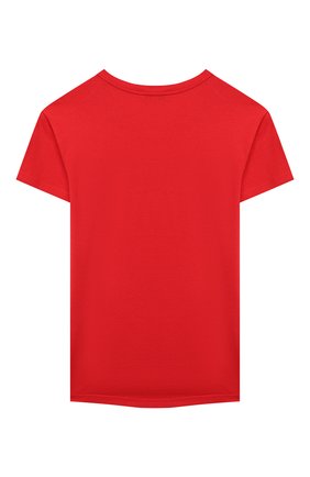 Детская хлопковая футболка GIVENCHY красного цвета по цене 13200 руб., арт. H15185 | Фото 2 Детская хлопковая футболка GIVENCHY красного цвета, арт. H15185 | Фото 2
