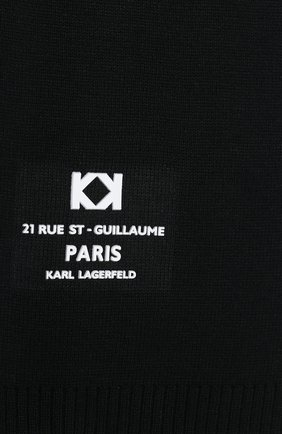Детский шарф KARL LAGERFELD KIDS черного цвета по цене 6000 руб., арт. Z21019 | Фото 2 Детский шарф KARL LAGERFELD KIDS черного цвета, арт. Z21019 | Фото 2