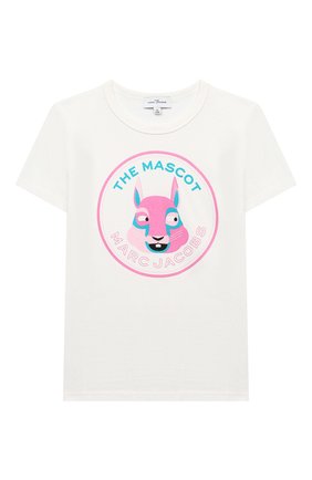Детская хлопковая футболка MARC JACOBS (THE) белого цвета по цене 4670 руб., арт. W15511 | Фото 1 Детская хлопковая футболка MARC JACOBS (THE) белого цвета, арт. W15511 | Фото 1