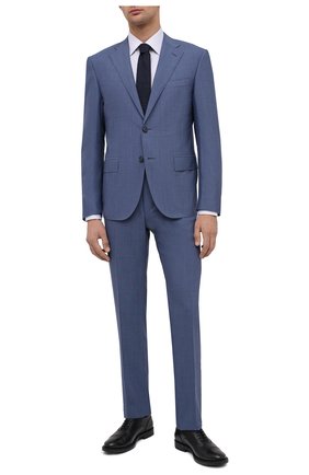 Мужской шерстяной костюм CORNELIANI голубого цвета по цене 151500 руб., арт. 867268-0818414/92 Q1 | Фото 1 Мужской шерстяной костюм CORNELIANI голубого цвета, арт. 867268-0818414/92 Q1 | Фото 1