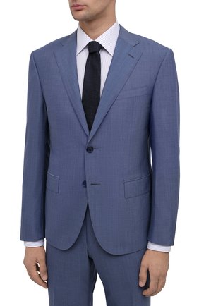 Мужской шерстяной костюм CORNELIANI голубого цвета по цене 151500 руб., арт. 867268-0818414/92 Q1 | Фото 2 Мужской шерстяной костюм CORNELIANI голубого цвета, арт. 867268-0818414/92 Q1 | Фото 2