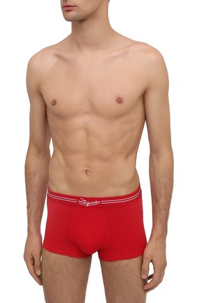 Мужские хлопковые боксеры ERMENEGILDO ZEGNA красного цвета по цене 5560 руб., арт. N3LC61050 | Фото 2 Мужские хлопковые боксеры ERMENEGILDO ZEGNA красного цвета, арт. N3LC61050 | Фото 2