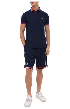 Мужские хлопковые шорты POLO RALPH LAUREN темно-синего цвета по цене 10500 руб., арт. 710800309 | Фото 2 Мужские хлопковые шорты POLO RALPH LAUREN темно-синего цвета, арт. 710800309 | Фото 2