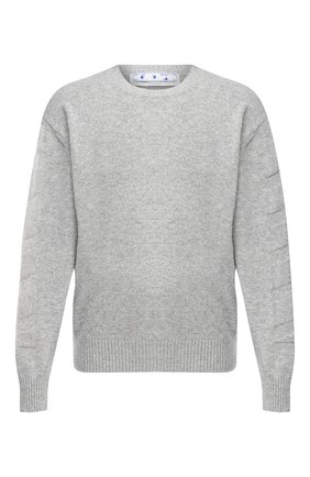 Мужской кашемировый свитер OFF-WHITE серого цвета по цене 103500 руб., арт. 0MHE061F20KNI0010900 | Фото 1 Мужской кашемировый свитер OFF-WHITE серого цвета, арт. 0MHE061F20KNI0010900 | Фото 1