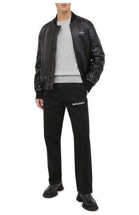 Мужской кашемировый свитер OFF-WHITE серого цвета по цене 103500 руб., арт. 0MHE061F20KNI0010900 | Фото 2 Мужской кашемировый свитер OFF-WHITE серого цвета, арт. 0MHE061F20KNI0010900 | Фото 2
