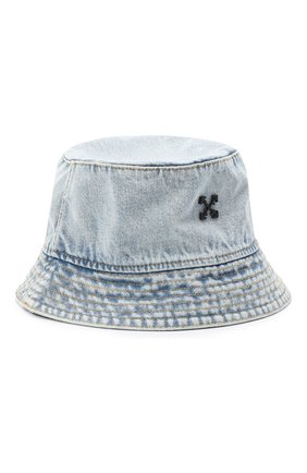 Мужская джинсовая панама OFF-WHITE голубого цвета по цене 27900 руб., арт. 0MLA011E20DEN0014000 | Фото 1 Мужская джинсовая панама OFF-WHITE голубого цвета, арт. 0MLA011E20DEN0014000 | Фото 1