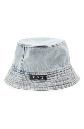 Мужская джинсовая панама OFF-WHITE голубого цвета по цене 27900 руб., арт. 0MLA011E20DEN0014000 | Фото 2 Мужская джинсовая панама OFF-WHITE голубого цвета, арт. 0MLA011E20DEN0014000 | Фото 2