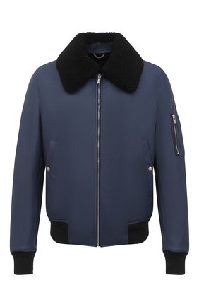 Мужской кожаный бомбер LANVIN темно-синего цвета по цене 399500 руб., арт. RM-LF0002-CM11-A20 | Фото 1 Мужской кожаный бомбер LANVIN темно-синего цвета, арт. RM-LF0002-CM11-A20 | Фото 1