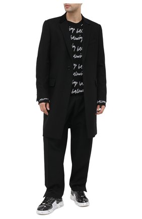 Мужские кожаные кеды PHILIPP PLEIN черно-белого цвета по цене 78300 руб., арт. F20S MSC2859 PLE075N | Фото 2 Мужские кожаные кеды PHILIPP PLEIN черно-белого цвета, арт. F20S MSC2859 PLE075N | Фото 2
