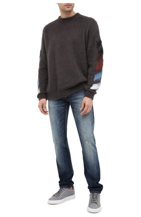 Мужские кожаные кеды hexagon PHILIPP PLEIN серого цвета по цене 46980 руб., арт. F20S MSC2821 PLE006N | Фото 2 Мужские кожаные кеды hexagon PHILIPP PLEIN серого цвета, арт. F20S MSC2821 PLE006N | Фото 2
