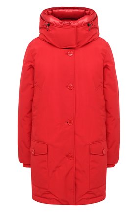 Женская пуховая парка WOOLRICH красного цвета по цене 73350 руб., арт. CFWW0U0304FR/UT0001 | Фото 1 Женская пуховая парка WOOLRICH красного цвета, арт. CFWW0U0304FR/UT0001 | Фото 1