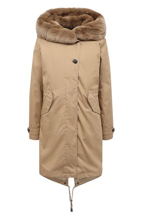 Женская парка с меховой подкладкой WOOLRICH бежевого цвета по цене 112500 руб., арт. CFWW0U0342FR/UT1974 | Фото 1 Женская парка с меховой подкладкой WOOLRICH бежевого цвета, арт. CFWW0U0342FR/UT1974 | Фото 1
