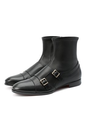 Женские кожаные ботинки SANTONI черного цвета по цене 69950 руб., арт. WTLM58944HA1TPTHN01 | Фото 1 Женские кожаные ботинки SANTONI черного цвета, арт. WTLM58944HA1TPTHN01 | Фото 1
