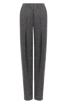Женские брюки из шерсти и хлопка GIORGIO ARMANI серого цвета по цене 128500 руб., арт. 0WHPP0DG/T004G | Фото 1 Женские брюки из шерсти и хлопка GIORGIO ARMANI серого цвета, арт. 0WHPP0DG/T004G | Фото 1