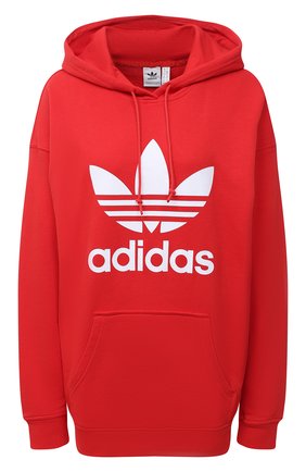 Женская хлопковое худи ADIDAS ORIGINALS красного цвета по цене 4000 руб., арт. FM3298 | Фото 1 Женская хлопковое худи ADIDAS ORIGINALS красного цвета, арт. FM3298 | Фото 1