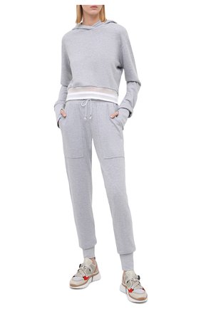 Женские джоггеры HEROINE SPORT серого цвета по цене 12050 руб., арт. HS-4-101/PRE-FALL 2020 | Фото 2 Женские джоггеры HEROINE SPORT серого цвета, арт. HS-4-101/PRE-FALL 2020 | Фото 2