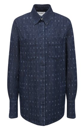 Женская джинсовая рубашка VICTORIA, VICTORIA BECKHAM синего цвета по цене 32850 руб., арт. 2320DSH001447B | Фото 1 Женская джинсовая рубашка VICTORIA, VICTORIA BECKHAM синего цвета, арт. 2320DSH001447B | Фото 1