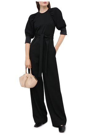 Женский комбинезон VICTORIA, VICTORIA BECKHAM черного цвета по цене 66950 руб., арт. 2320WJS001705A | Фото 2 Женский комбинезон VICTORIA, VICTORIA BECKHAM черного цвета, арт. 2320WJS001705A | Фото 2