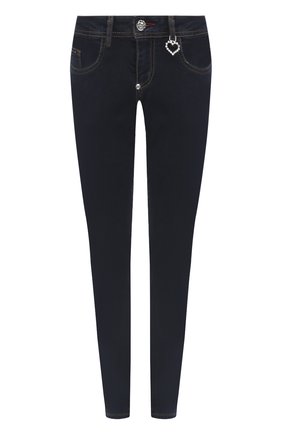 Женские джинсы PHILIPP PLEIN темно-синего цвета по цене 39150 руб., арт. F20C WDT1420 PDE004N | Фото 1 Женские джинсы PHILIPP PLEIN темно-синего цвета, арт. F20C WDT1420 PDE004N | Фото 1