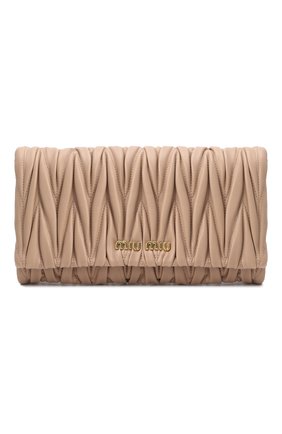 Женская сумка MIU MIU бежевого цвета по цене 120000 руб., арт. 5BH080-N88-F0770-COM | Фото 1 Женская сумка MIU MIU бежевого цвета, арт. 5BH080-N88-F0770-COM | Фото 1