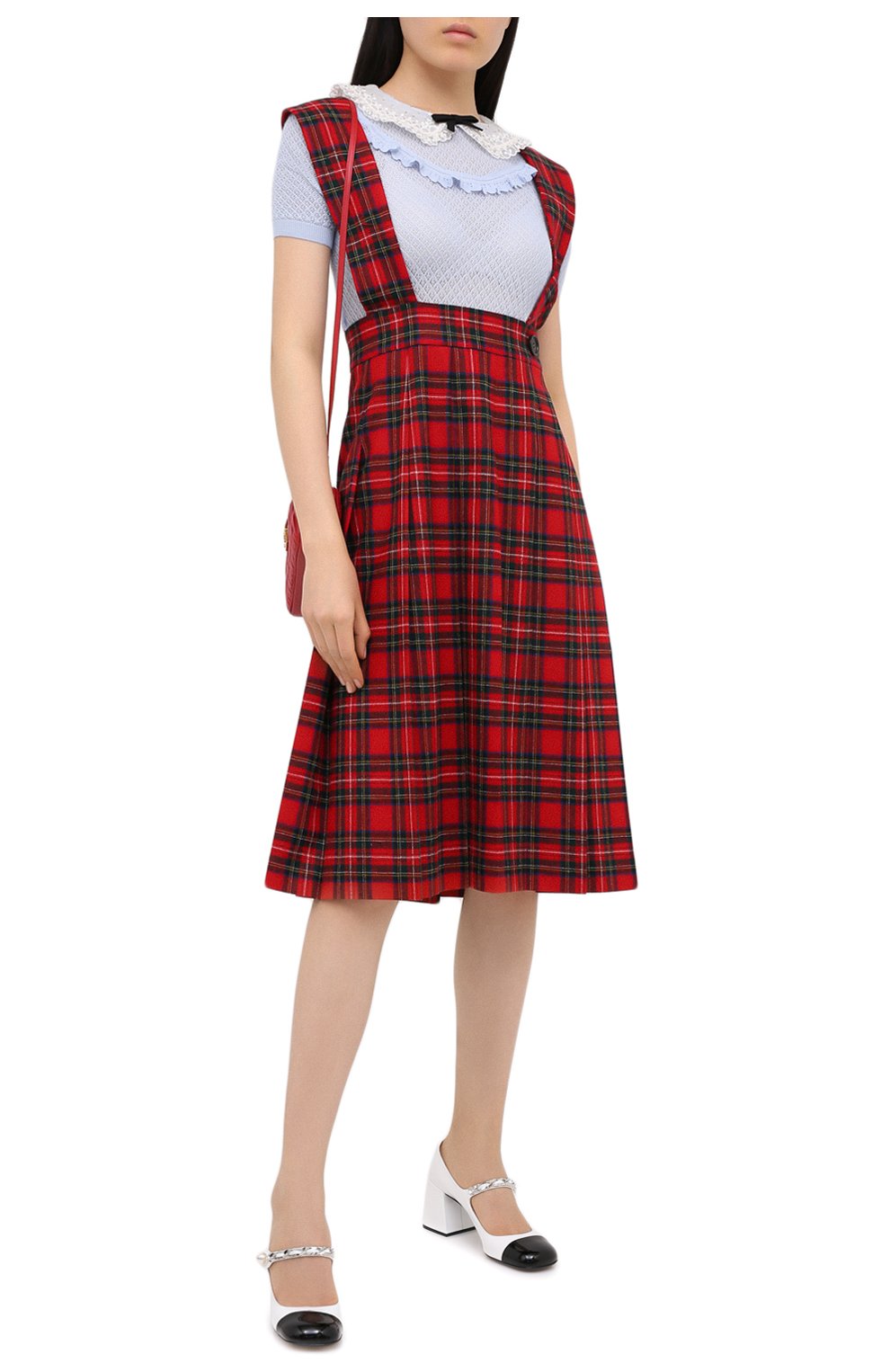 Шерстяное платье Miu Miu  MF3894-1XIE-F0011 Фото 2