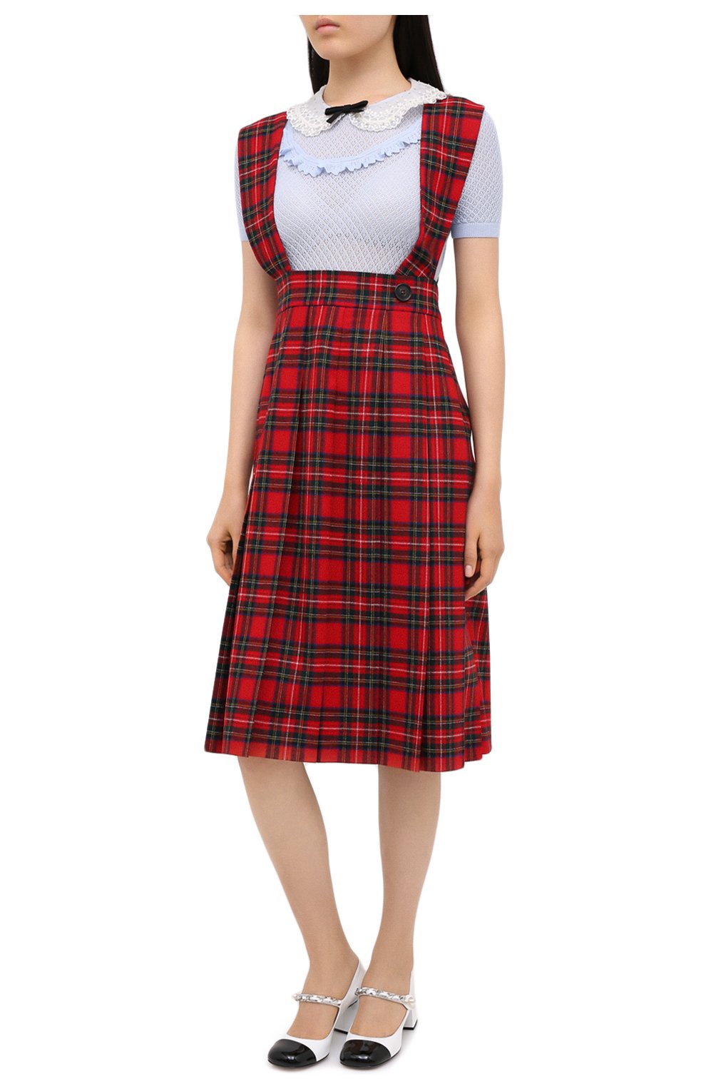 Шерстяное платье Miu Miu  MF3894-1XIE-F0011 Фото 3