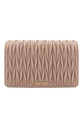 Женская сумка MIU MIU бежевого цвета по цене 115000 руб., арт. 5BP001-N88-F0770-OOO | Фото 1 Женская сумка MIU MIU бежевого цвета, арт. 5BP001-N88-F0770-OOO | Фото 1